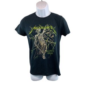Metallica And Justice For All 2007 Graphic Shirt Sz Small Mens Black Heavy Metal